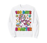 100 Days of School - Fiocco Leopardato a Forma di Unicorno, più Intelligente e Carino Felpa