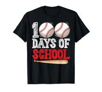 100 Days Of School - Mazza da baseball divertente per gli amanti della mazza e della palla Maglietta