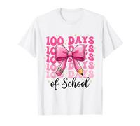 100 Days of School, Simpatica Matita Rosa con Fiocco a Forma di Civetta per Bambine e Bambine Maglietta