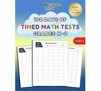 100 Days of Timed Math Tests: Addition and Subtraction Timed Test Workbook for Grades K-2, Daily Math Drills for Kids