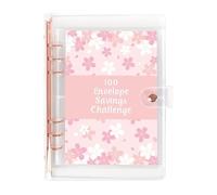 100 Days Savings Binder - 100 Days Envelope Savings Challenge Binder, Cash Envelopes Money Organizer Saviings Challenge Day | Reusable Cash Saviing Challennge Book Budget Binderr Book Organizer
