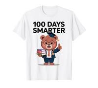 100 Days Smarter Bear Kids School Celebration Maglietta