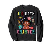 100 Days Smarter Black Afro Girl 100th Day School Girl Felpa