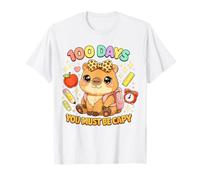 100 Days You Must Be Capy Cute Leopard Capybara Scuola Kid Maglietta