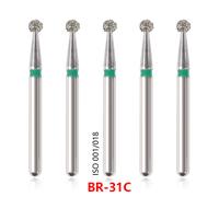 100 DENTAL FRESE DIAMANTATE PER TURBINA fresas de diamante Burs FG1.6mm BR-31C