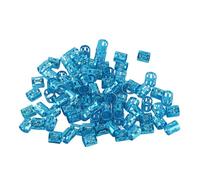 100% di una treccia di capelli regolabile perline anelli per parrucche per styling (blu)