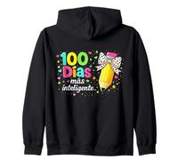 100 Dias mas Inteligente Insegnante di Spagnolo Educatori Scuola Felpa con Cappuccio