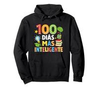 100 Dias mas Inteligente Insegnante di Spagnolo Educatori Scuola Felpa con Cappuccio