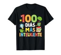 100 Dias mas Inteligente Insegnante di Spagnolo Educatori Scuola Maglietta