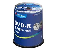 100 dischi DVD vuoti Verbatim 4,7 GB 16x dati DVD-R DHR47JP100V4