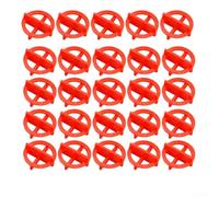 100 distanziatori riutilizzabili per sistema di livellamento delle piastrelle, clip in plastica, cunei per allineamento professionale fai da te di pavimenti, pareti, piastrelle (rosso, 2 mm)