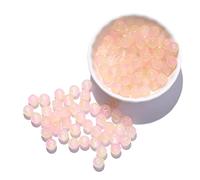 100 distanziatori rotondi sfusi in vetro serie Jelly da 8 mm, per la creazione di gioielli, braccialetti fatti a mano, accessori per donne, adulti, principianti, orecchini, collane, decorazione