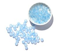 100 distanziatori rotondi sfusi in vetro serie Jelly da 8 mm, per la creazione di gioielli fai da te, braccialetti fatti a mano, accessori per donne, adulti, principianti, orecchini, collane