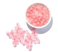 100 distanziatori rotondi sfusi in vetro serie Jelly da 8 mm, per la creazione di gioielli fai da te, braccialetti fatti a mano, accessori per donne, adulti, principianti, orecchini, collane