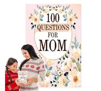 100 domande da porsi | Mom Tell Your Story Book | Libro dei ricordi ben progettato per donne, madri, figlie, festival, Natale
