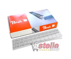 100 DORSI A4 12 mm PASSO 3:1 IN METALLO SILVER RILEGATRICI SPIRALI METALLICHE
