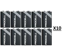 100 DURACELL PROCELL 9V 6LR61 PC1604 ALCALINA INDUSTRAL PROFESSIONAL