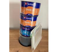 100 DVD -R VERBATIM VERGINI 4,7 G + 50 CD VERBATIM 700MB + 100 BUSTE
