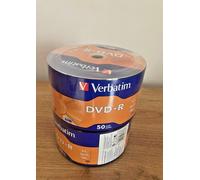 100 DVD -R VERBATIM VERGINI VUOTI 4,7 GB 16X AZO GB MATT SILVER IMBALLO SHRINK