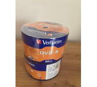 100 DVD -R VERBATIM VERGINI VUOTI 4,7 GB 16X AZO REGALO 100 BUSTE DI QUALITA'