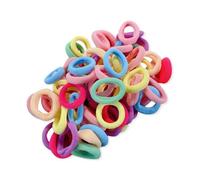 100 elastici per capelli, color caramella, piccoli elastici per coda di cavallo, senza cuciture, resistenti, morbidi elastici per capelli, non danneggiano i capelli (colori caramella)