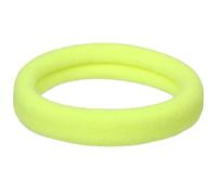 100 elastici per capelli da donna, 4,3 cm, senza cuciture, elastici, per coda di cavallo, in nylon, spandex, per capelli, per donne, ragazze, uso quotidiano, giallo fluorescente