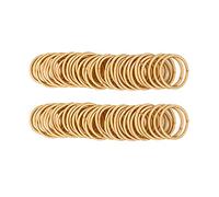 100 elastici per capelli per bambini, color oro, per capelli sottili, senza metallo, elastici per coda di cavallo per bambini (2 mm x 2,5 cm, biondi)