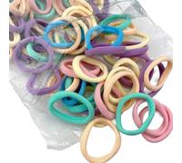 100 elastici per capelli senza cuciture, elastici per capelli da donna, per coda di cavallo, per capelli, per capelli di tutti i giorni, misto B