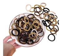 100 elastici per capelli senza cuciture, per capelli da donna, per capelli di tutti i giorni, misto C