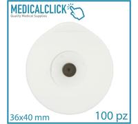 100 Elettrodi per ECG monouso pregellati foam elettrocardiogramma 36 x 40 mm