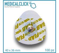 100 Elettrodi per ECG monouso pregellati foam elettrocardiogramma 40x36mm FIAB