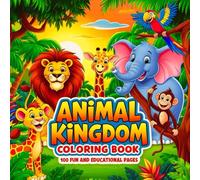100 entertaining and instructive pages in the Animal Kingdom coloring book: A Fun Black-and-White Coloring Book with 100 Gorgeously Drawn Animals for Children and Adults.