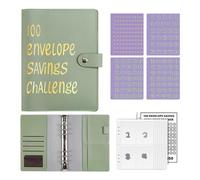 100 Envelope Challenge Binder, Easy And Fun Way to Save 5,050, Savings Challenges Binder, 100 Envelope Challenge Kit, Savings Challenges Book With Envelopes