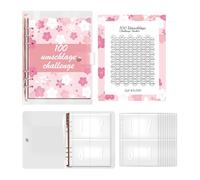 100 Envelope Saving Challenge, HAIYUU A5 Agenda Risparmio Soldi con Buste Porta Soldi e Tracker Della Sfida, Budget Planner Money Binder Budget Binder per Risparmia il Denaro Challenge