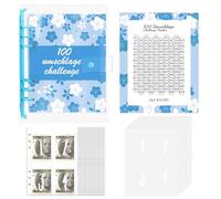 100 Envelope Saving Challenge, HAIYUU A5 Agenda Risparmio Soldi con Buste Porta Soldi e Tracker Della Sfida, Budget Planner Money Binder Budget Binder per Risparmia il Denaro Challenge