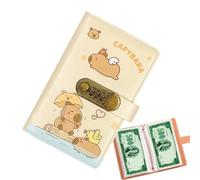 100 Envelope Savings Challenge - Capybara Bank | Budget Binder With 100 Cash Envelopes and Lock, Ideal For Freelancers, Familie, Coppie, Adulti, Home, Ufficio, Apartment, And Travel Savings Planning