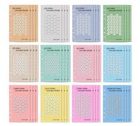 100 Envelope Savings Challenge Tracker - 100 Envelope Binder Sleeves A6, 48 PCS Savings Challenge Tracker Cards Financial Planner Budgeting Sheets For 6 Ring Binders Money Organizer