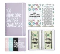 100 Envelopes Challenge Binder for Saving, Budget Binder, 2026 Savings Challenge Book, Money Organizer, Budget Planner Book, Savings Challenge Planner, Budget Planner