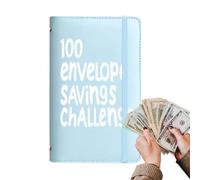 100 Envelopes Money Saving Challenge - Budget Binder Set, Days Cash Tracker Notebook, Organizer Planner, Reusable For Savings Plan, Family Budgeting System Women Men Students | With Transparent Pocket