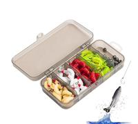 100 esche da pesca in acqua,100 esche da pesca in acqua salata - Kit esche realistiche per bar, esche da mosca in silicone | Kit di esche da pesca portatili esche da pesca al bar per poisso