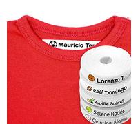 100 Etichete Bianche Personalizzate in ferro su tessuto per contrassegnate i vostri vestiti con un'icona di colore (SPORT)