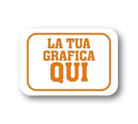 100 Etichette Adesive in Carta Sagomate Personalizzate a Colori con Logo - Chiudi Busta per Negozi, Bomboniere, Packaging, Barattoli, Scuol - Carica Immagine, Testo QUI (Rettangolare)