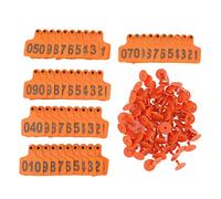 100 etichette auricolari numerate per bestiame 001-100 etichette auricolari bestiame TPU identificativo marcatore fattoria tag orecchio kit per capre pecore maiali mucche bestiame