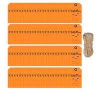 100 etichette da appendere per Halloween per scatole regalo di Halloween, decorazioni per sacchetti di caramelle, con corde da 20 m