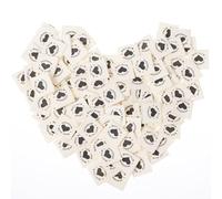 100 etichette da cucito per articoli fatti a mano, etichette personalizzate all'uncinetto da cucire su vestiti, graziose etichette fatte a mano con amore, etichette in tessuto in rilievo, etichette da