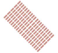 100 etichette fatte a mano, etichette in pelle con fori, decorazioni per etichette, adatte per fai da te, jeans (rosa)
