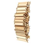 100 Etichette in Legno, Segnalibro in Legno Vuoto 100 Pezzi Etichette in Legno Colore Natura Artigianato Fai da Te Decorazione da Appendere in Legno per la Parete Accessori per