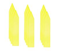 100 etichette in plastica impermeabili per piante da giardino e vivaio, segnaposto, gialle, 5,1 cm