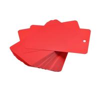 100 etichette vuote impermeabili in plastica, rotonde, perforate, per etichettatura, 24 x 8 cm, per logistica, spedizione e identificazione dei prodotti