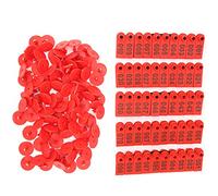 100 Etiquette auricolari per animali allevati Etichette di identificazione bestiame morbide e non plastica numerate sbiadenti maiali bovini pecore capre la gestione delle informazioni sul il controllo